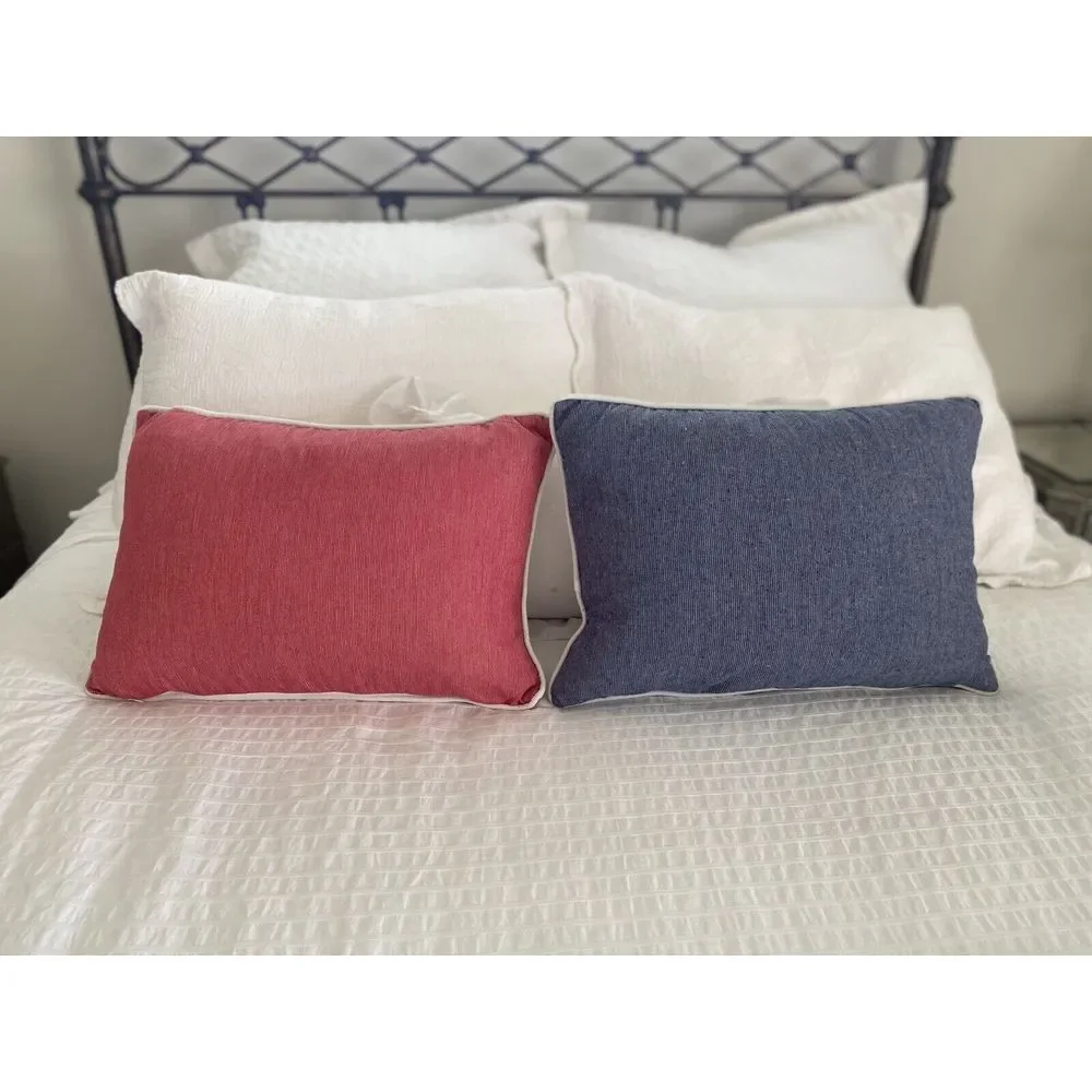God Bless America & Home of the Brave Pillow Set 12 x 18 July 4 Independence Day